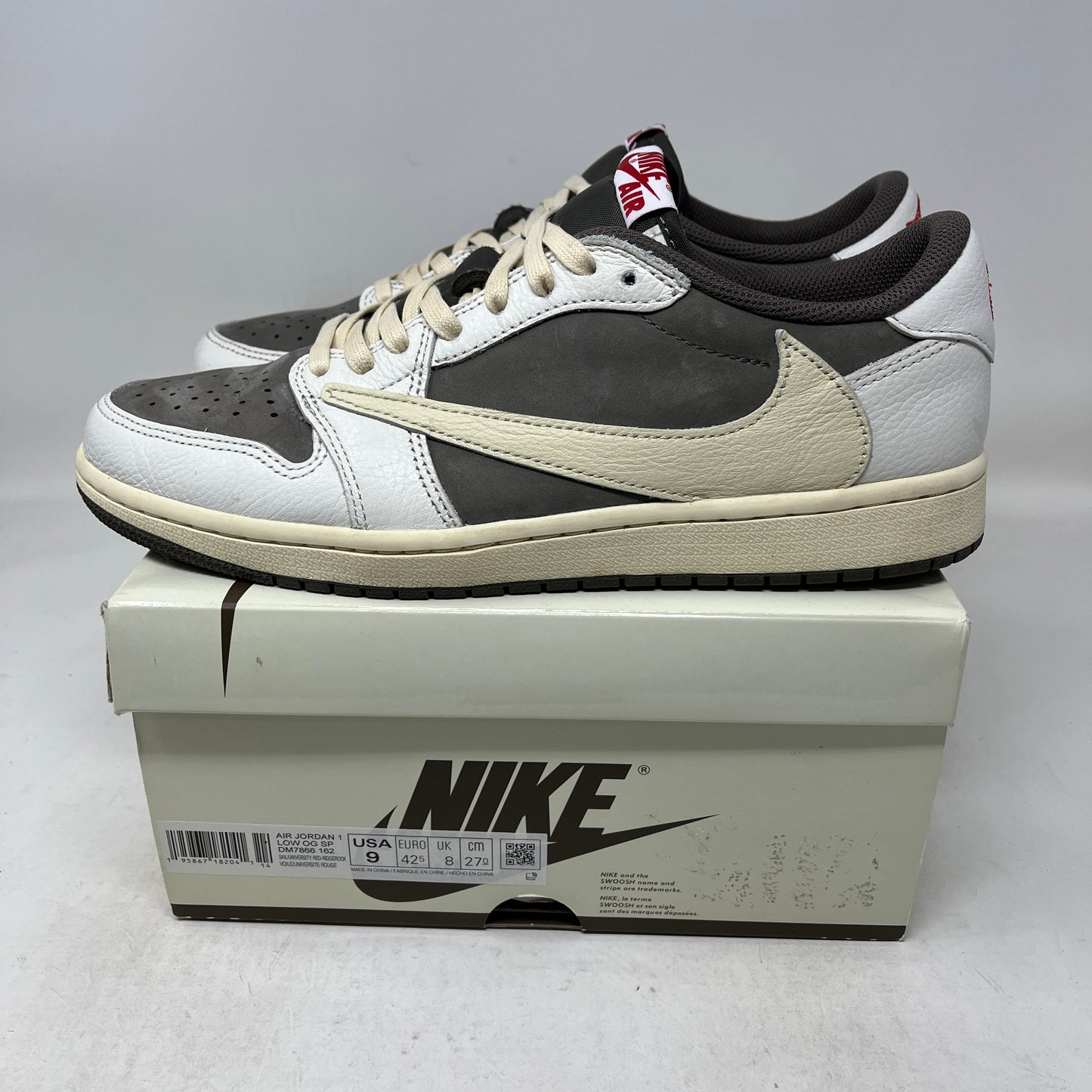 Jordan 1 Retro Low OG SP Travis Scott Reverse Mocha Used