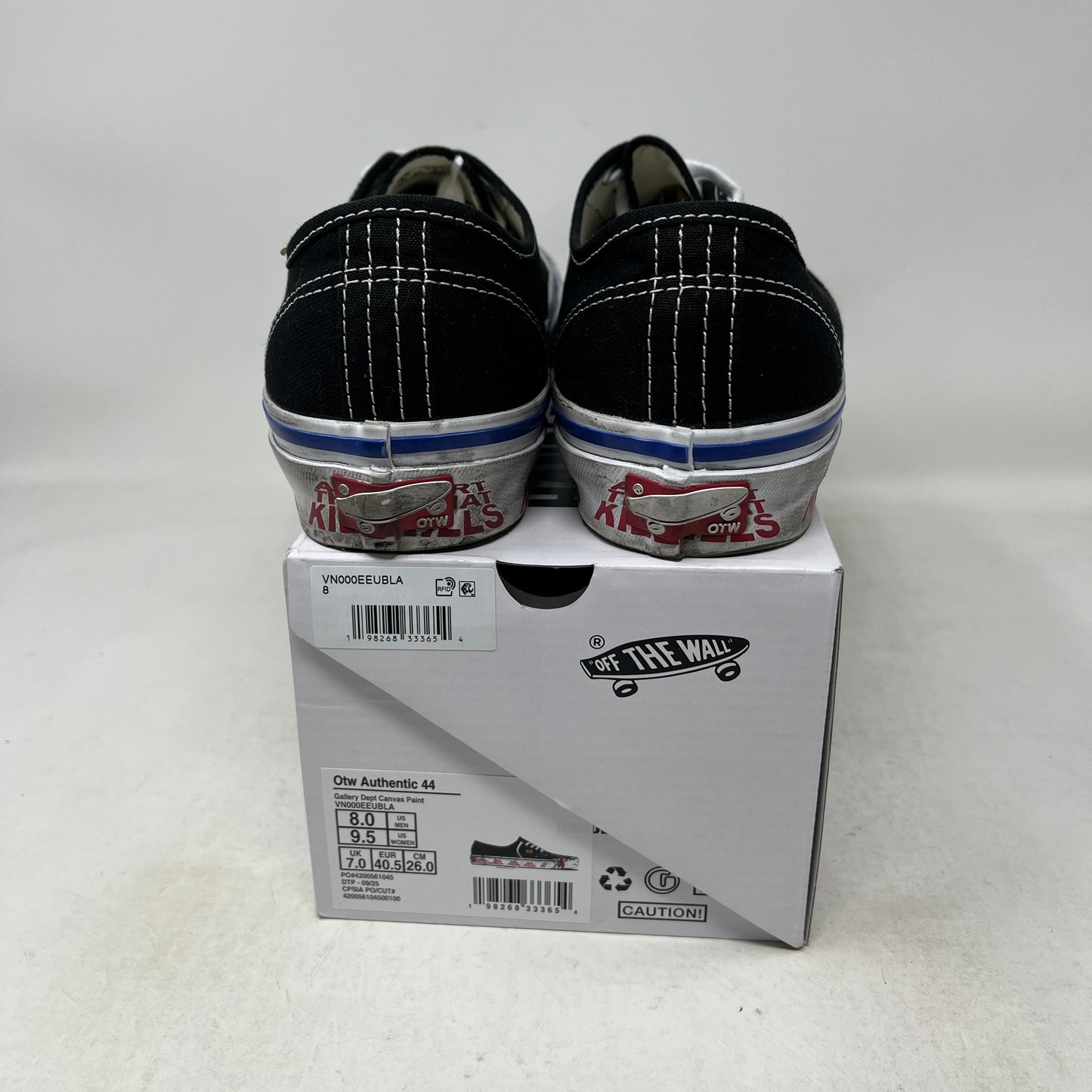 Vans Authentic Reissue 44 Gallery Dept. Art That Kills Black Used