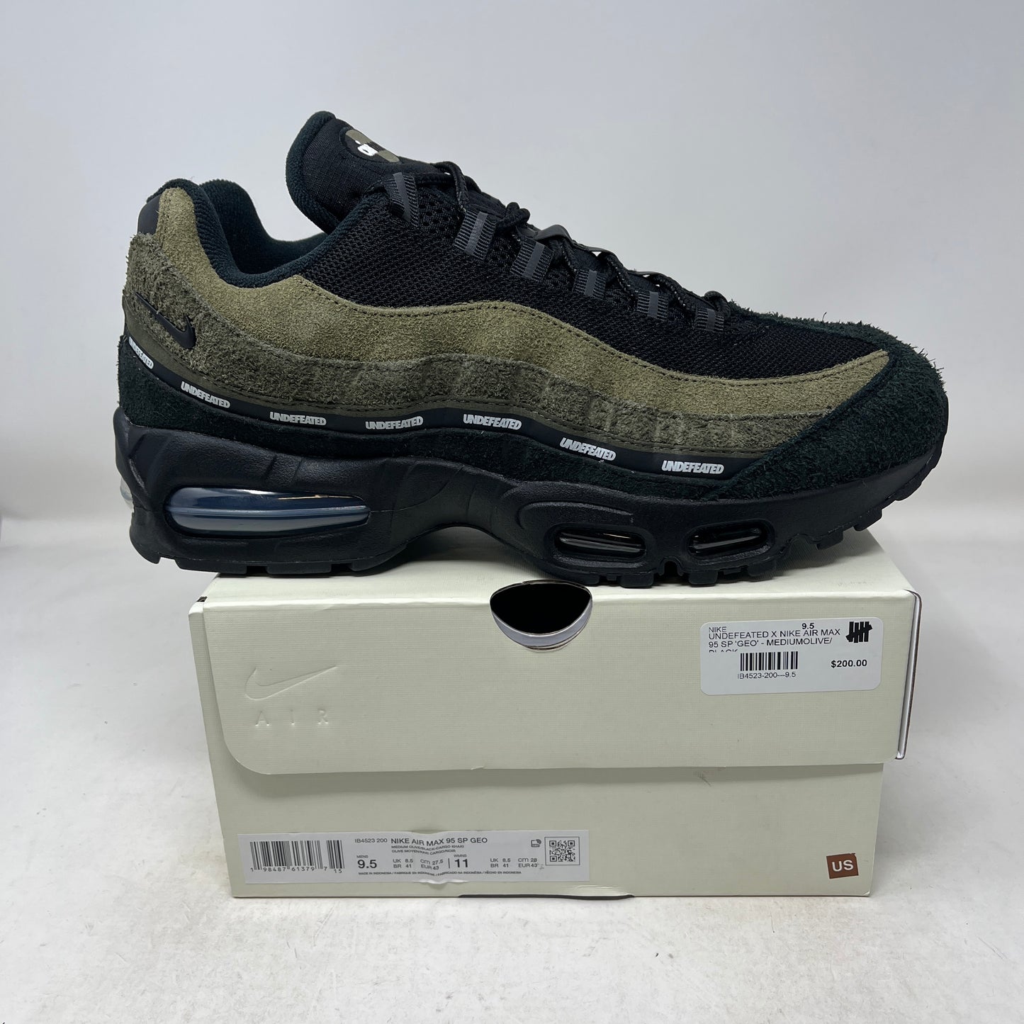 Nike Air Max 95 SP Undefeated Geo La Brea Medium Olive