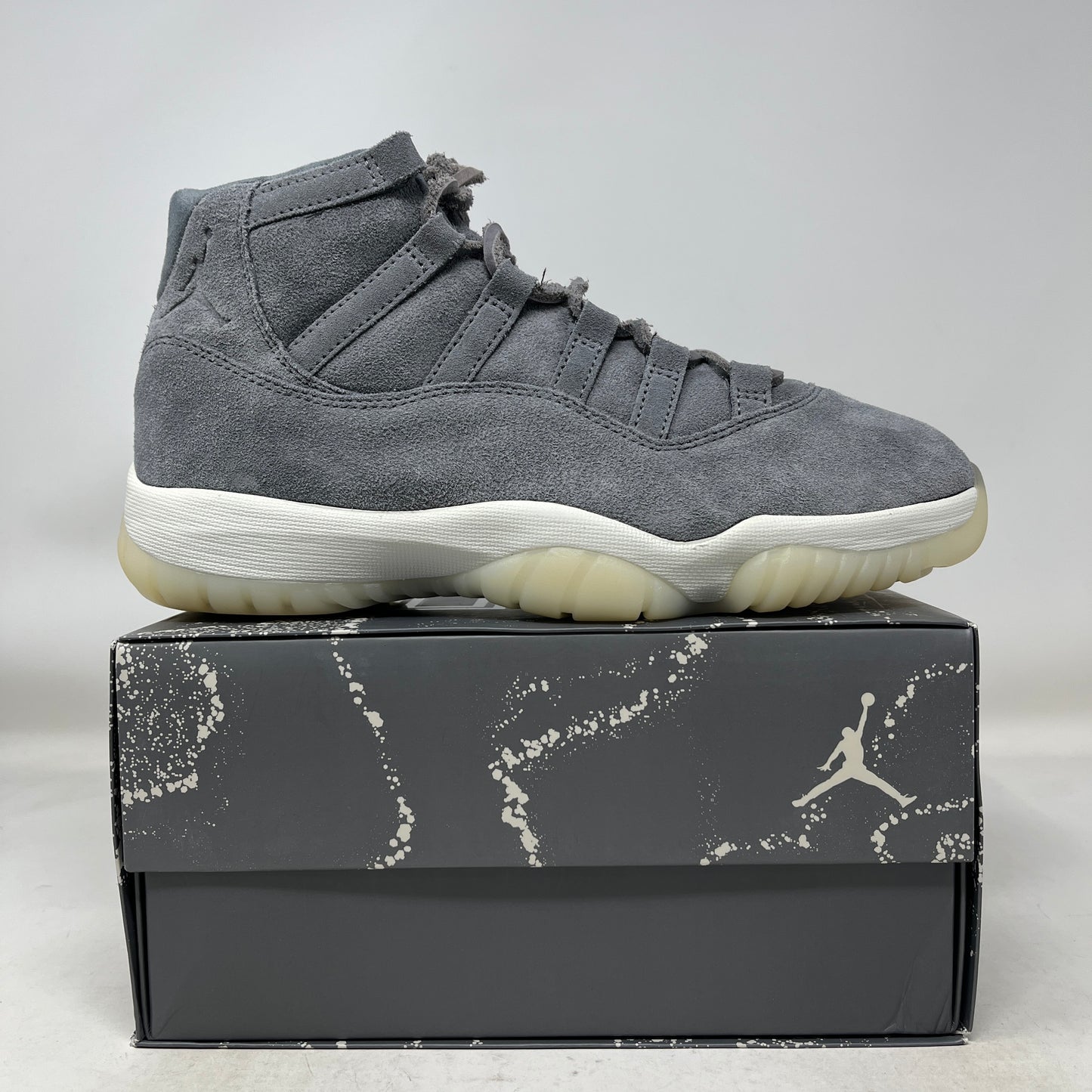 Jordan 11 Retro Pinnacle Grey Suede