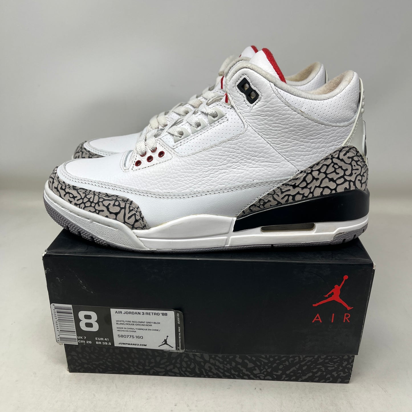 Jordan 3 Retro White Cement '88 Dunk Contest (2013) Used