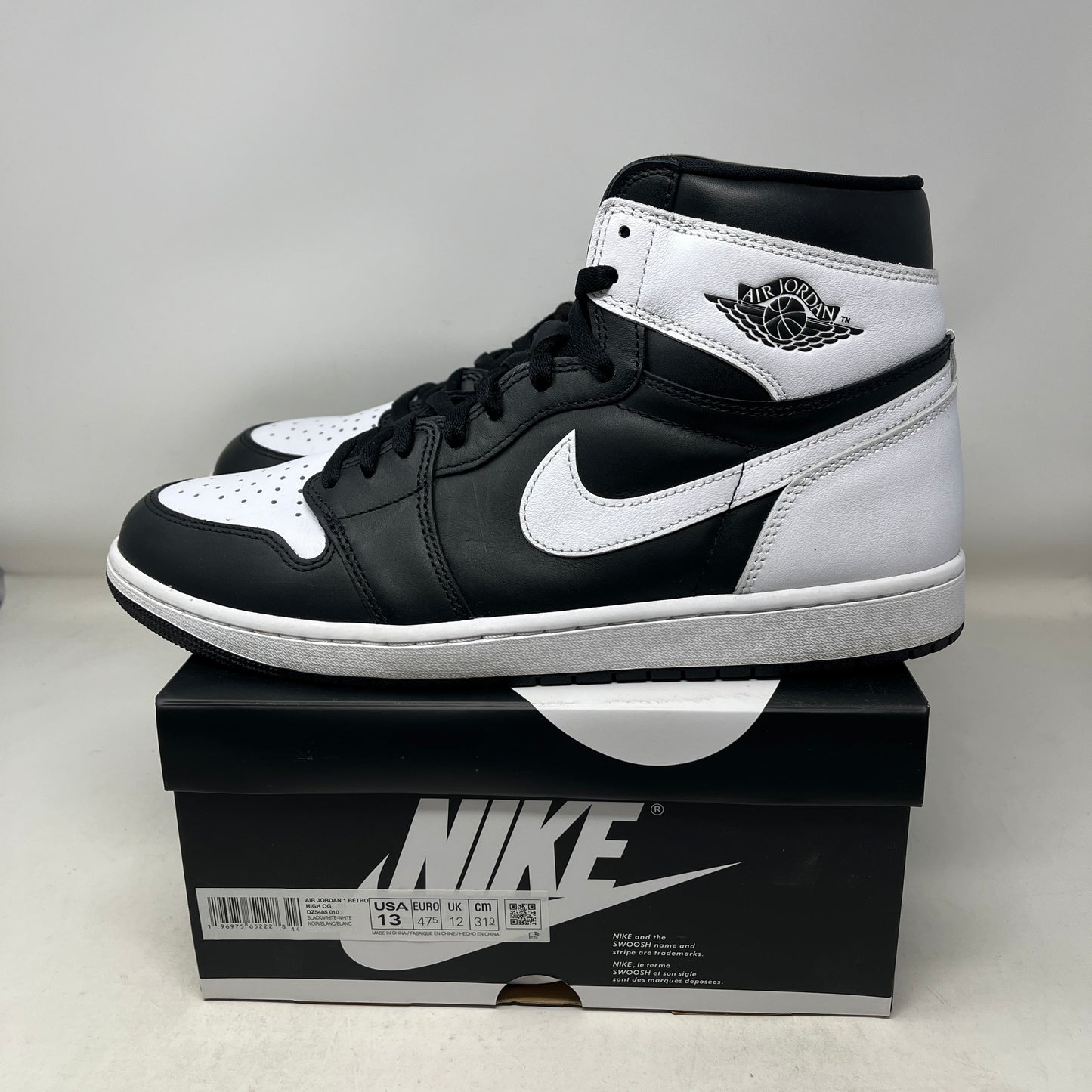 Jordan 1 Retro High OG Black White Used