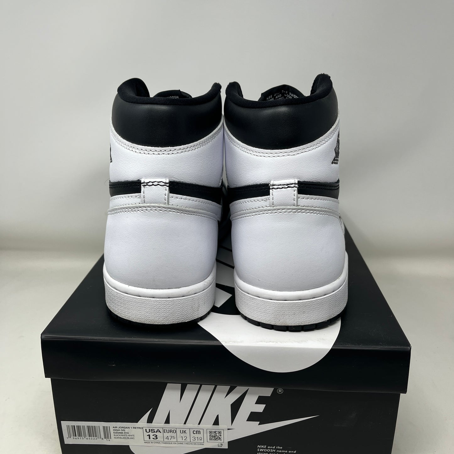 Jordan 1 Retro High OG Black White Used