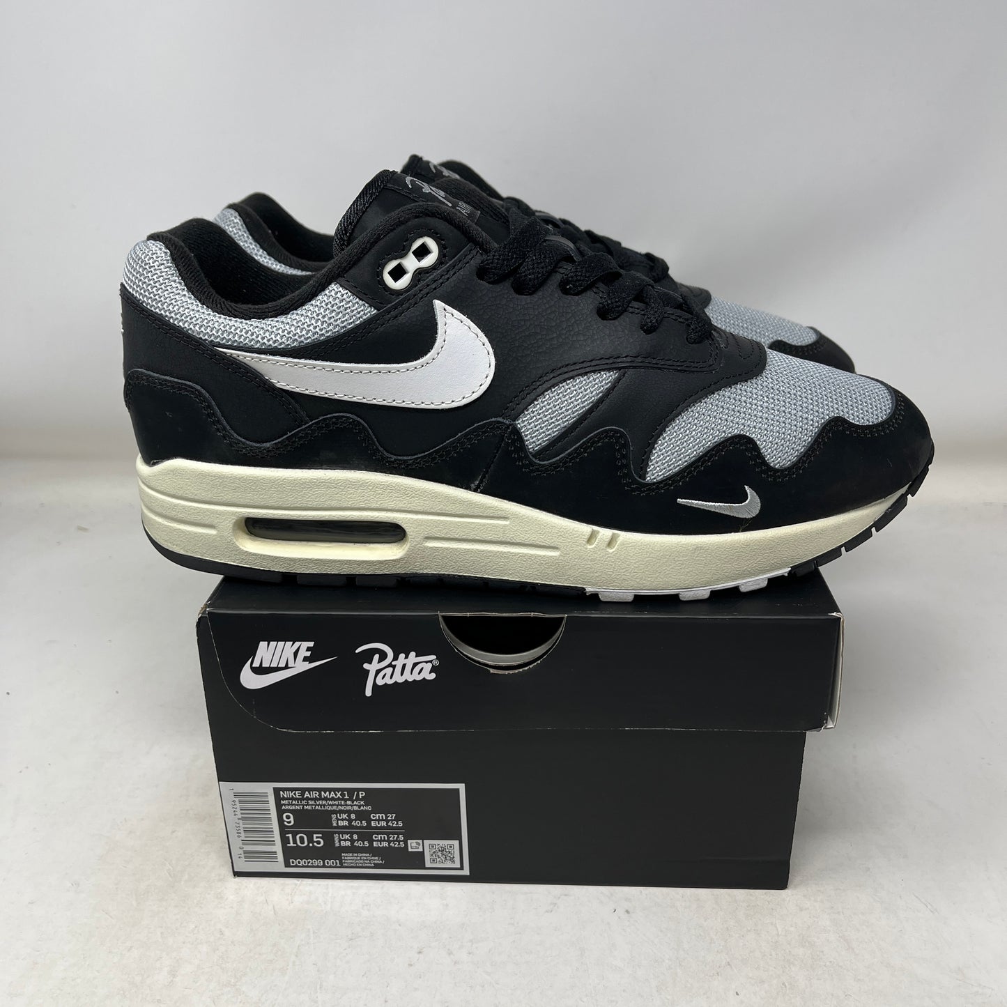 Nike Air Max 1 Patta Waves Black Used