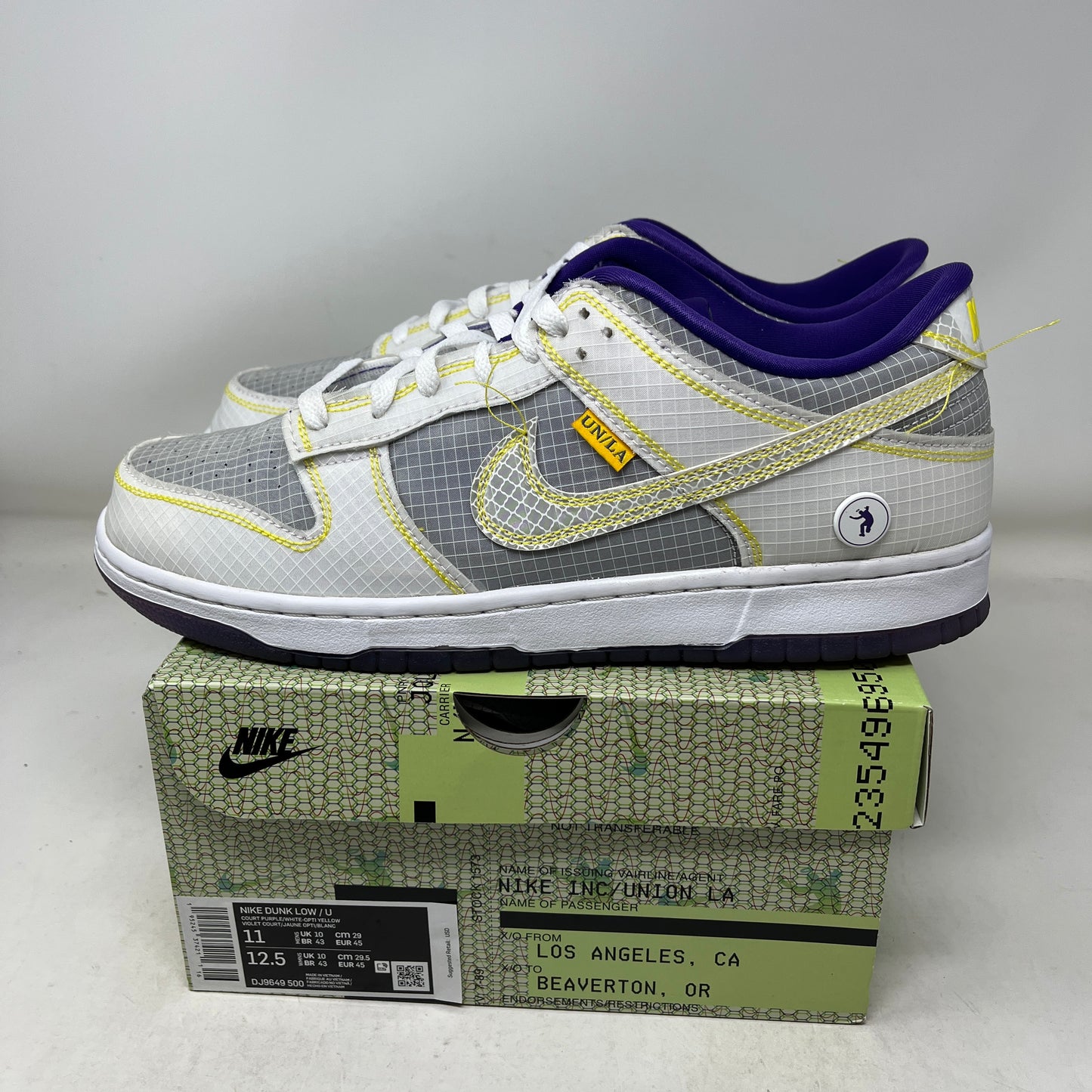 Nike Dunk Low Union Passport Pack Court Purple Used