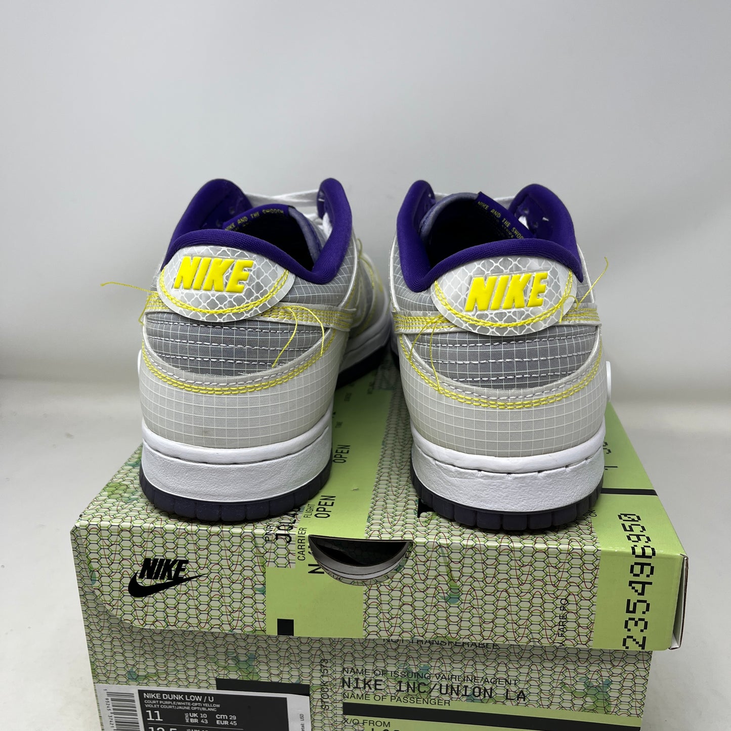 Nike Dunk Low Union Passport Pack Court Purple Used