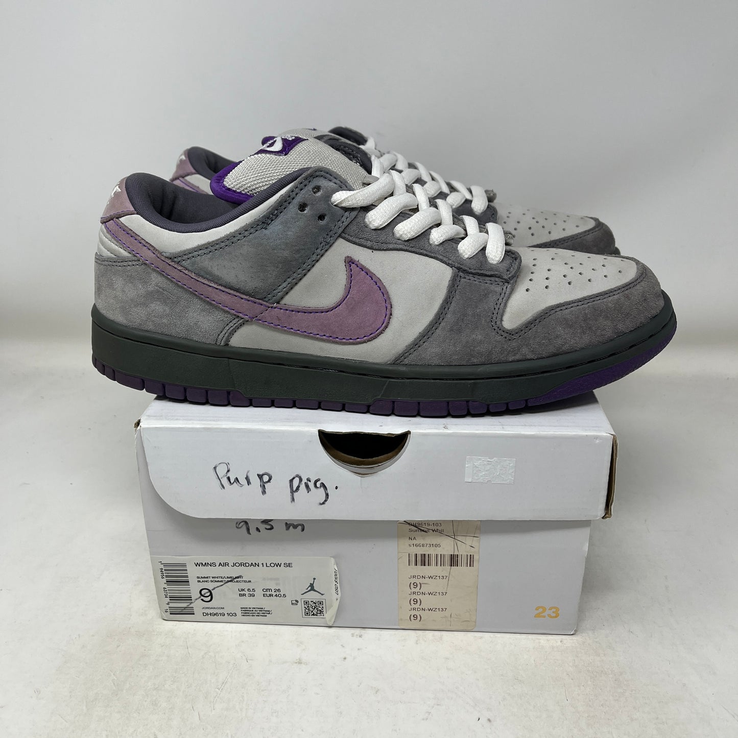 Nike SB Dunk Low Purple Pigeon Used