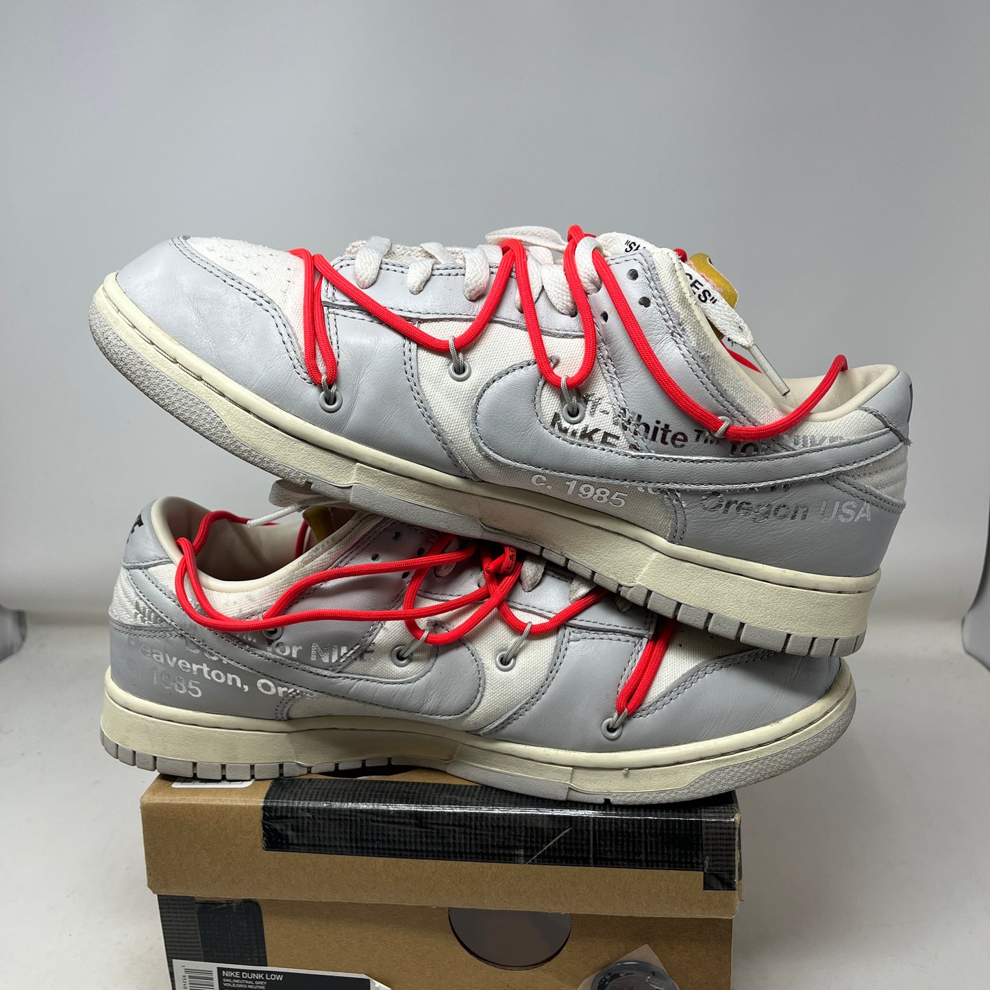 Nike Dunk Low Off-White Lot 6 Used