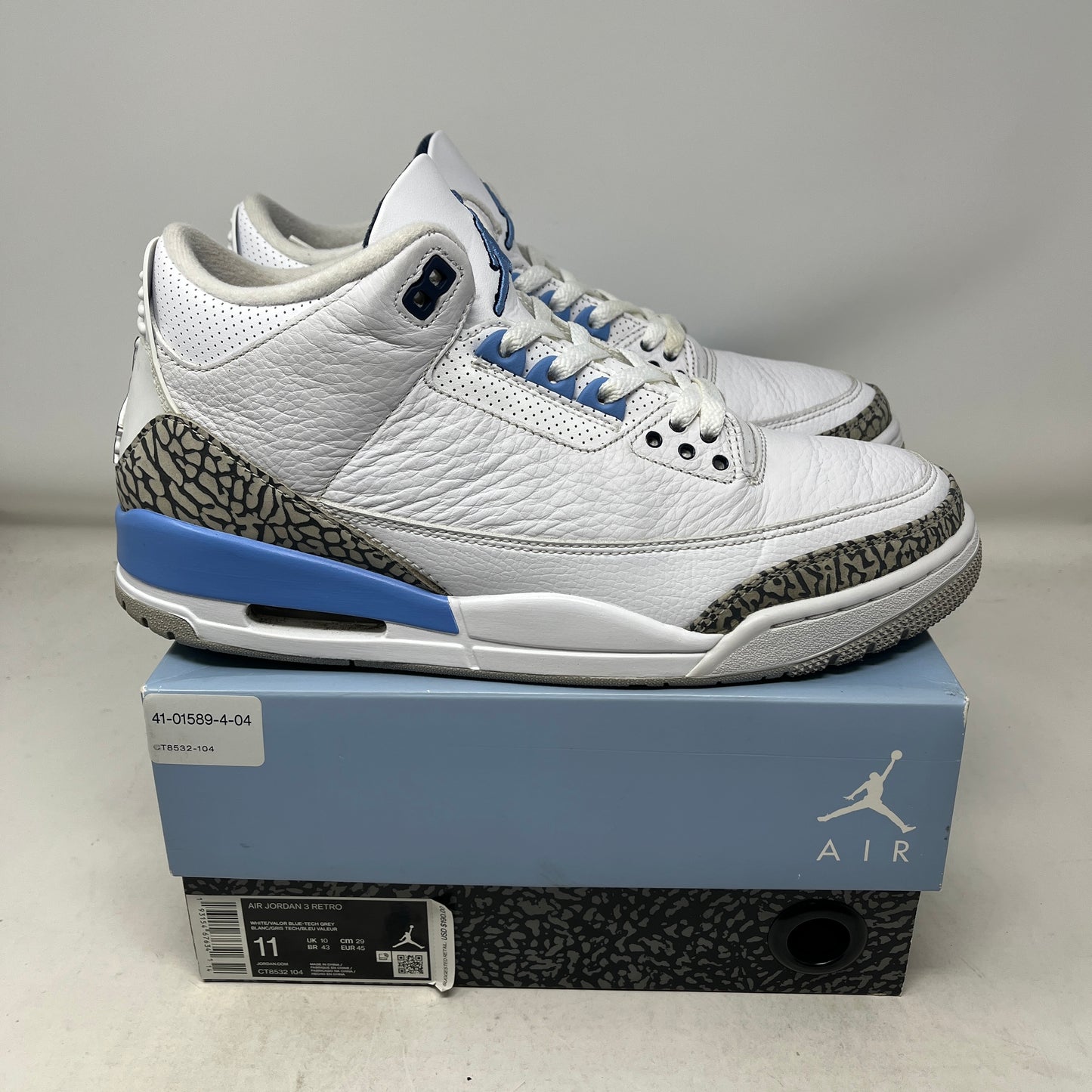 Jordan 3 Retro UNC (2020) Used