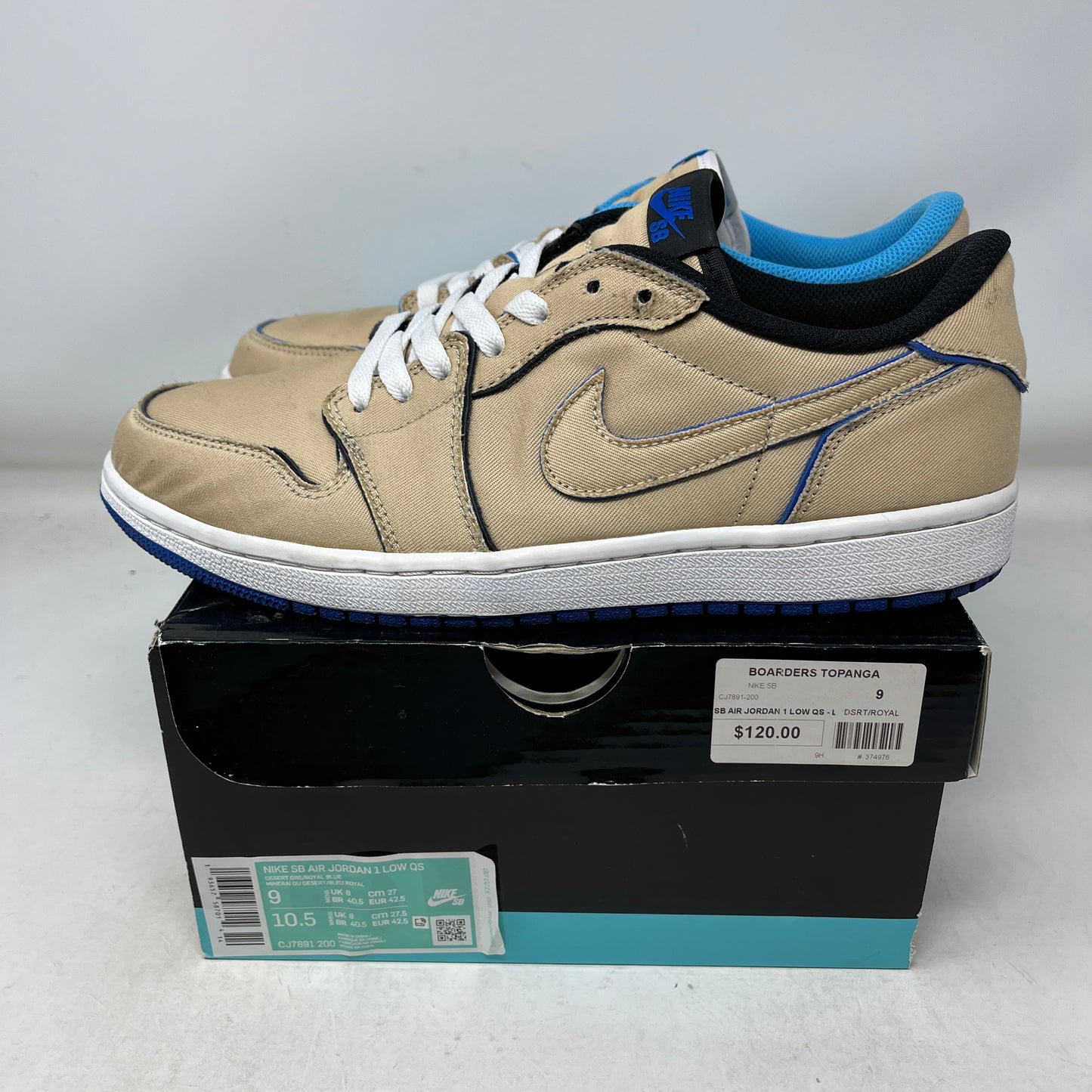 Jordan 1 Low SB QS Lance Mountain Desert Ore Used