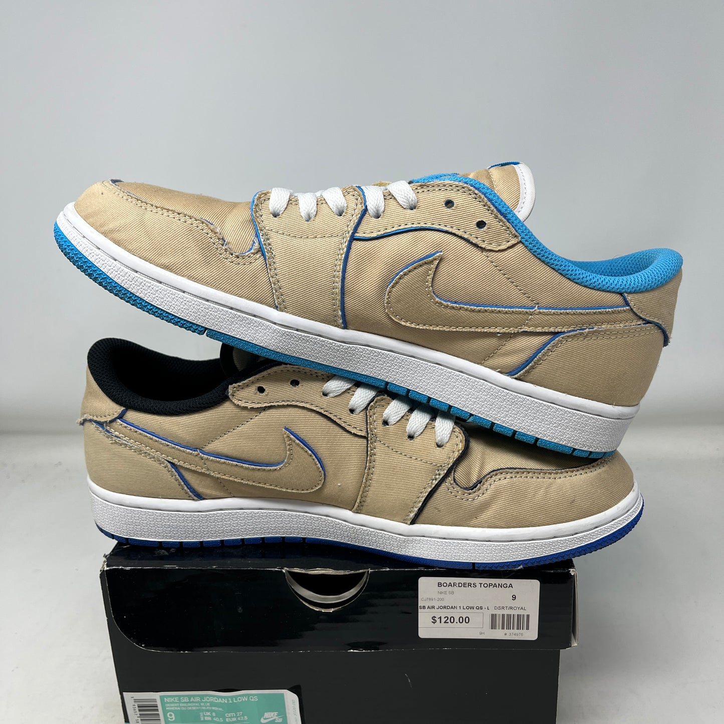 Jordan 1 Low SB QS Lance Mountain Desert Ore Used