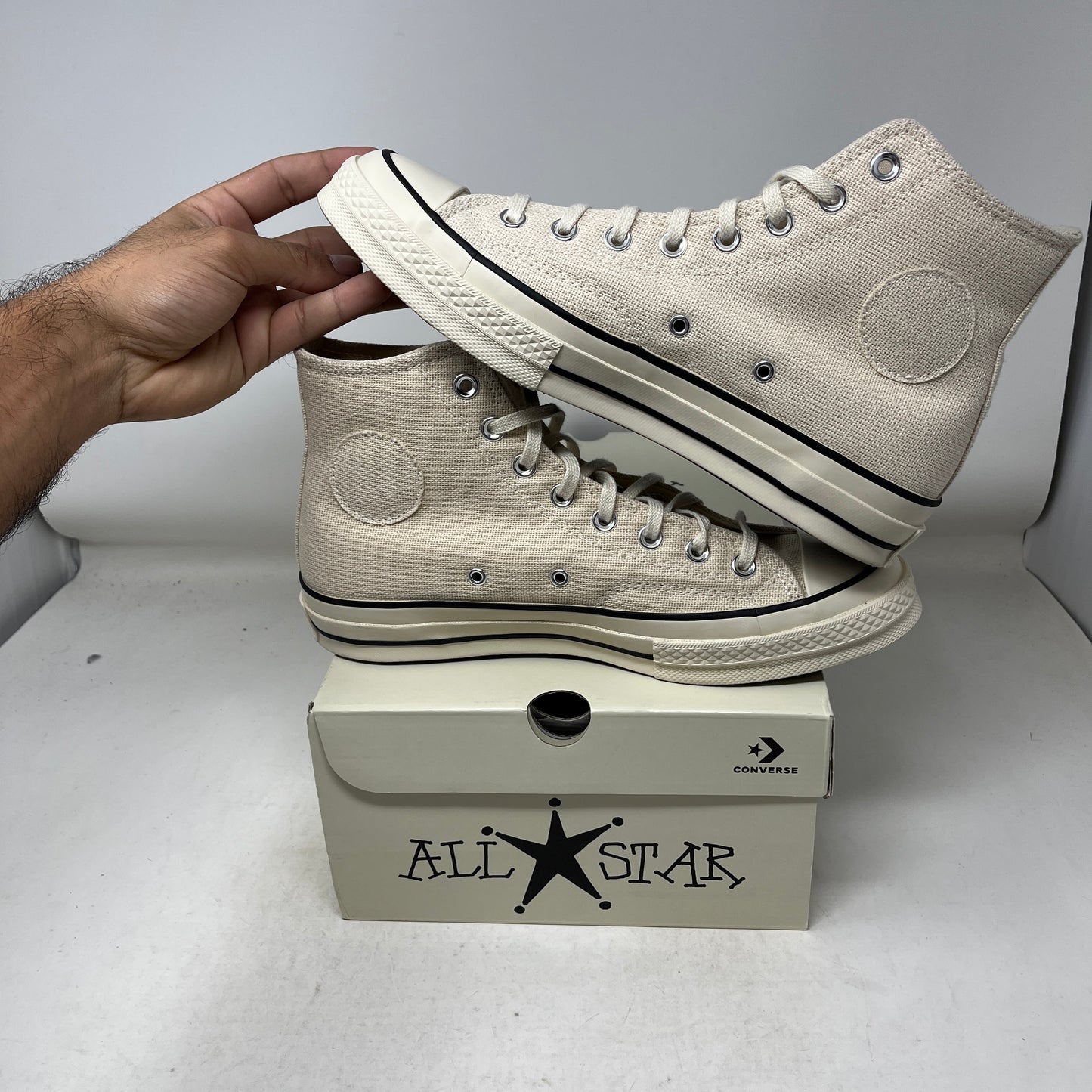 Converse Chuck Taylor All Star 70 Hi Stussy Fossil Pearl Used