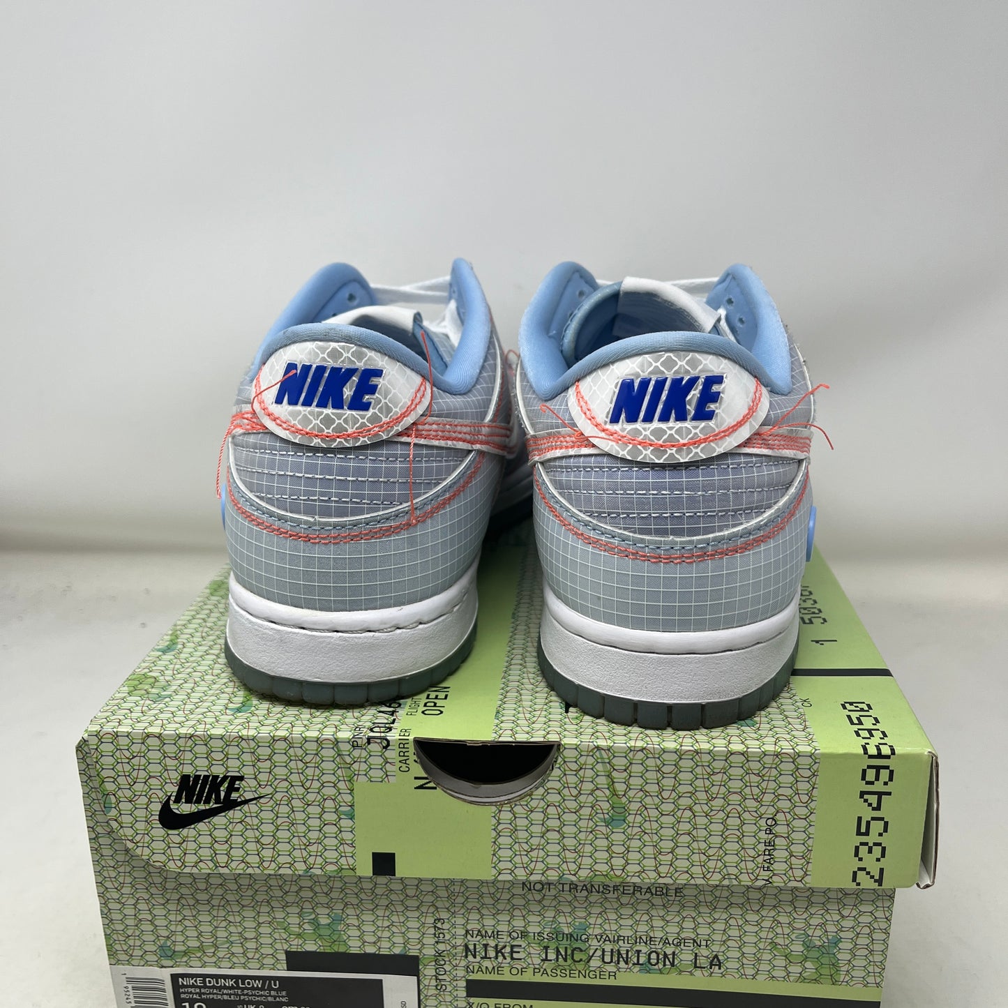 Nike Dunk Low Union Passport Pack Argon Used
