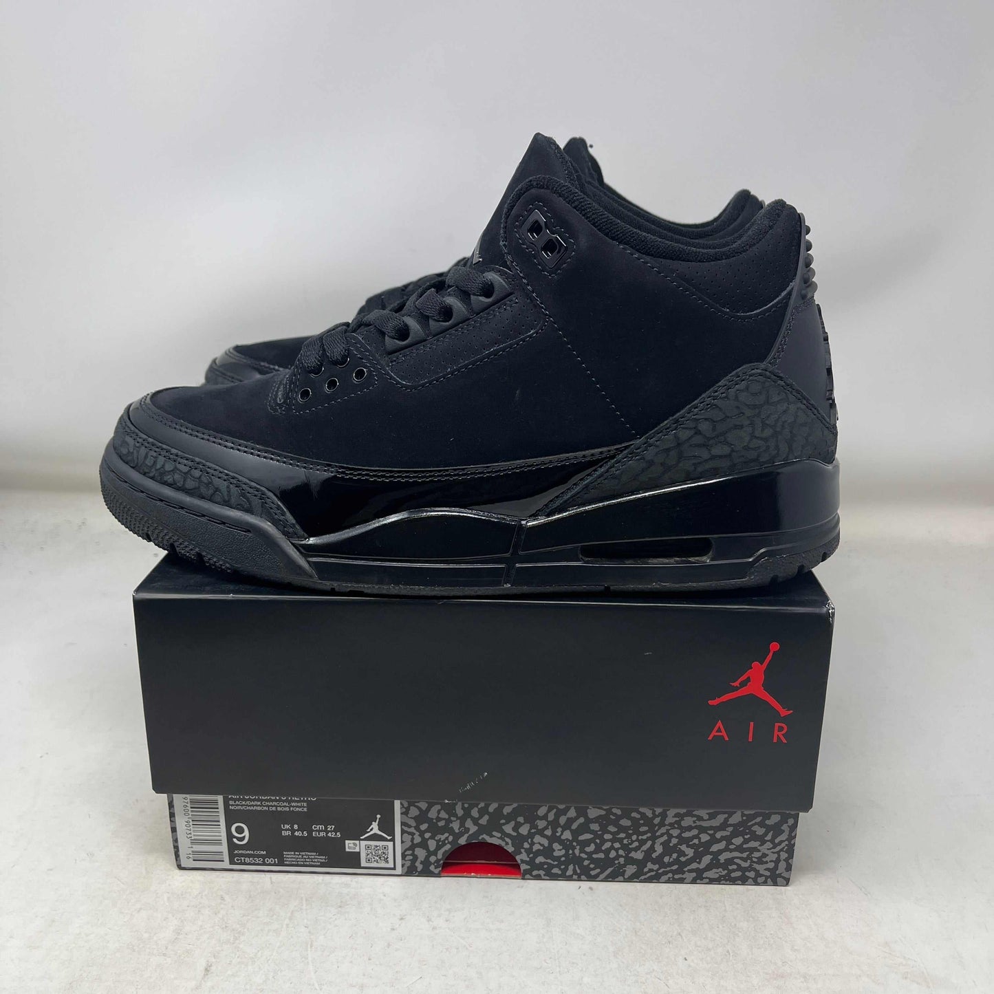 Jordan 3 Retro Black Cat (2025) Used
