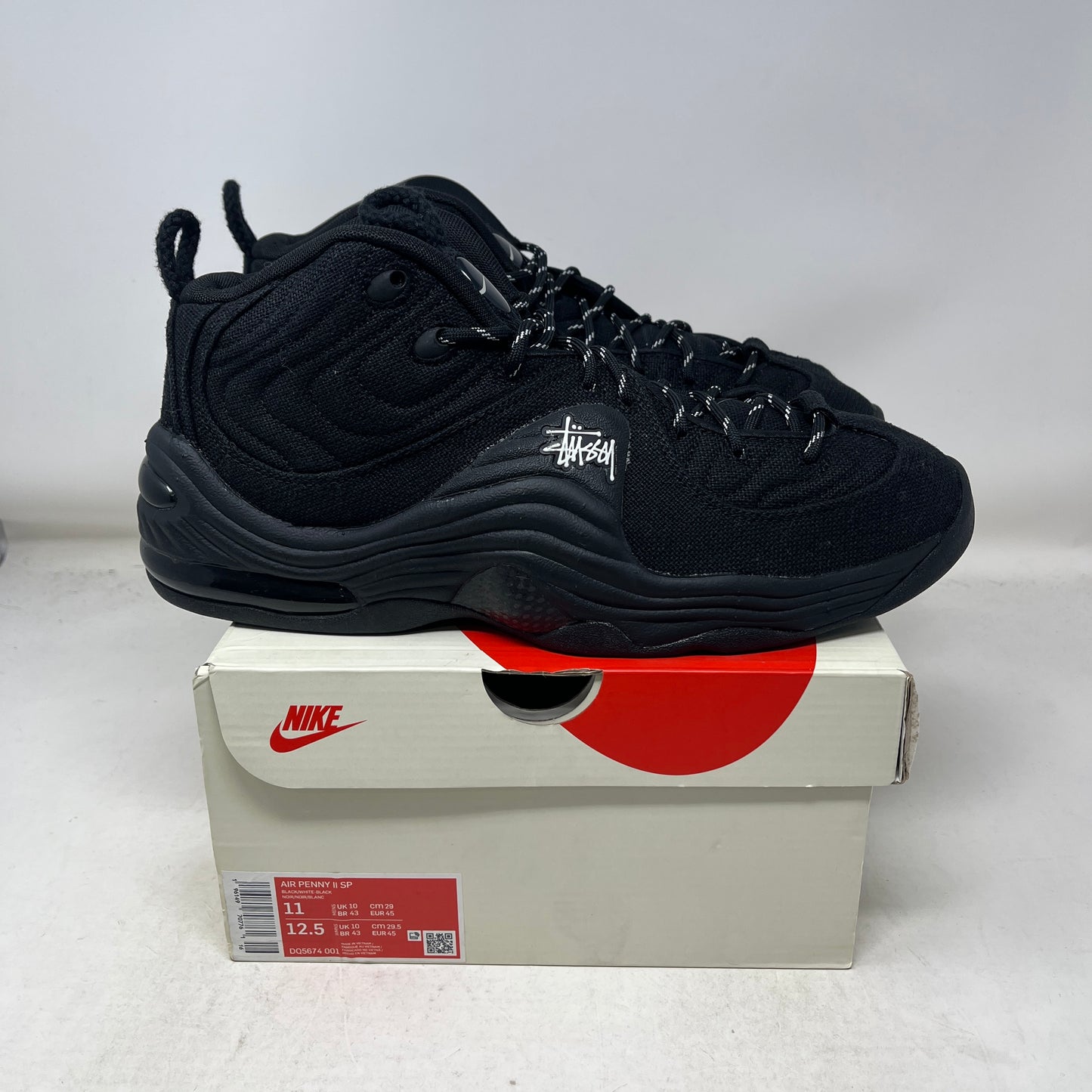 Nike Air Penny 2 Stussy Black Used