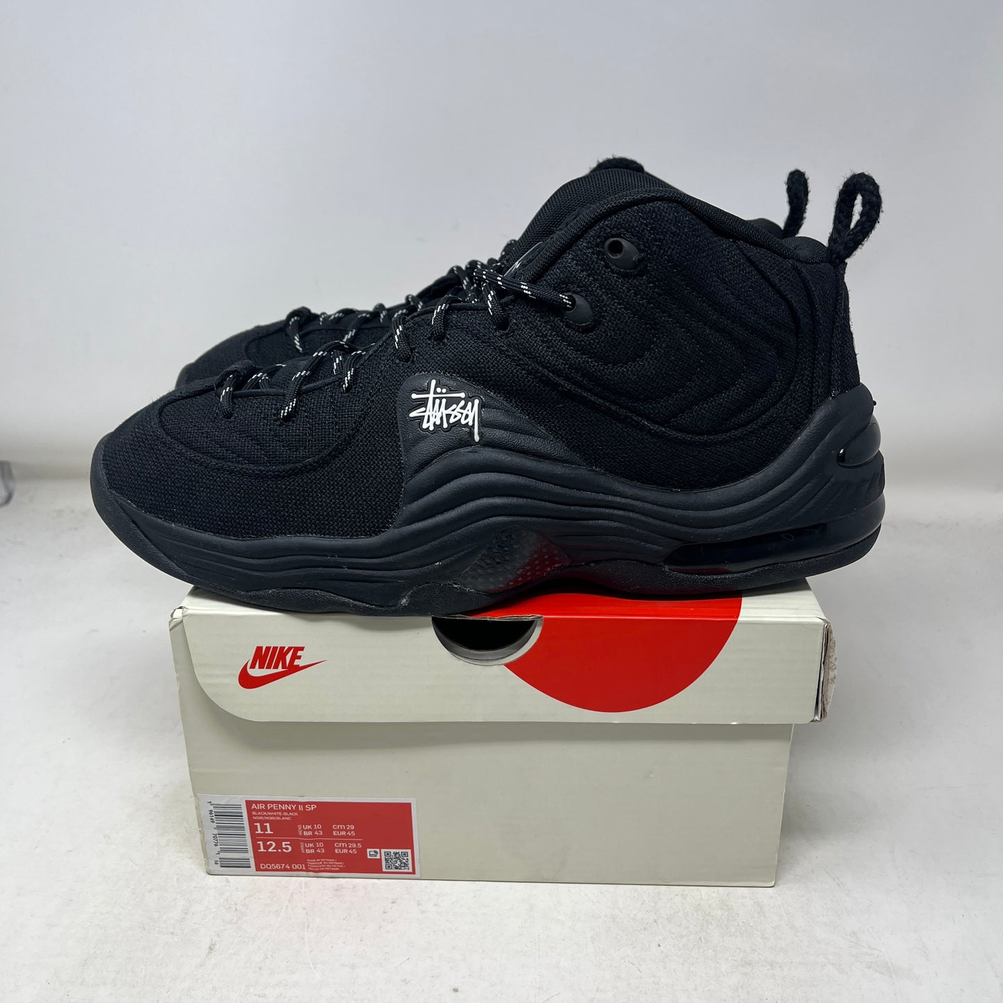 Nike Air Penny 2 Stussy Black Used