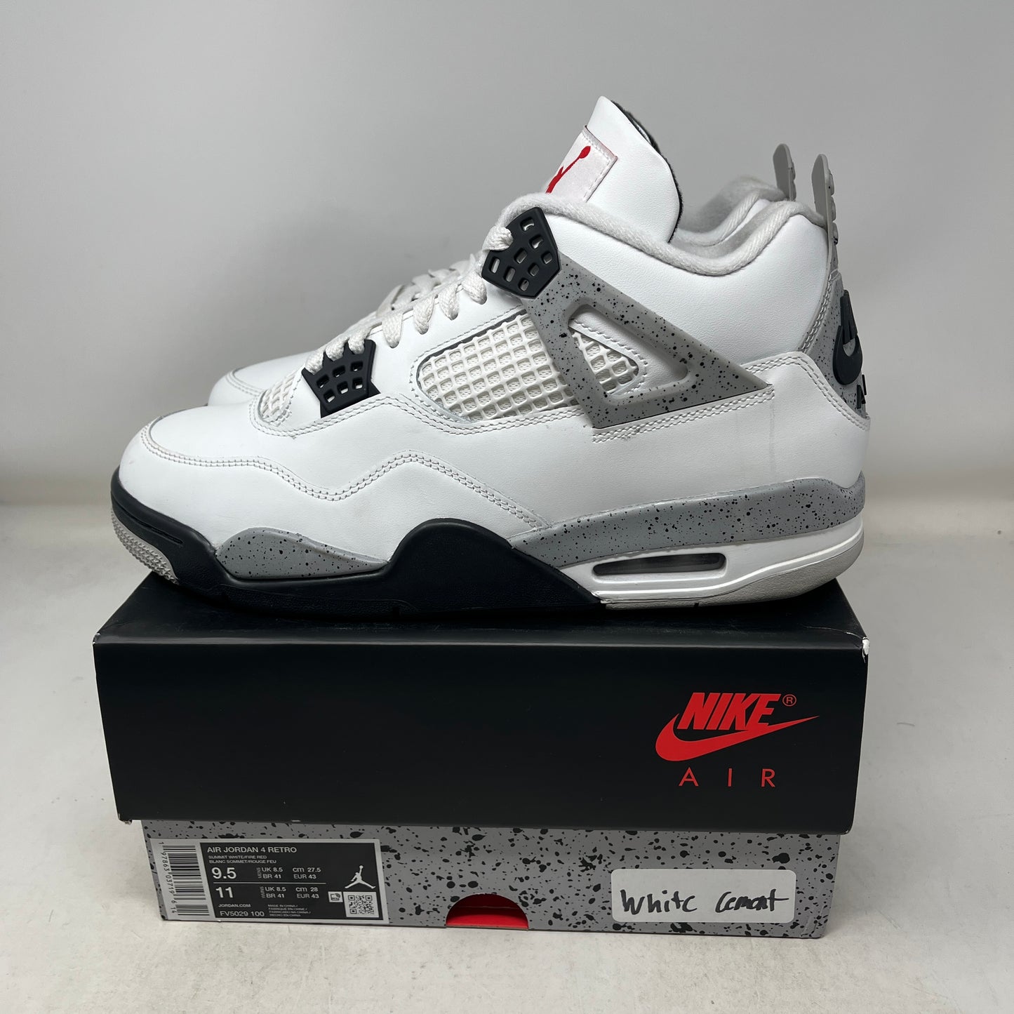 Jordan 4 Retro White Cement (2025) Used