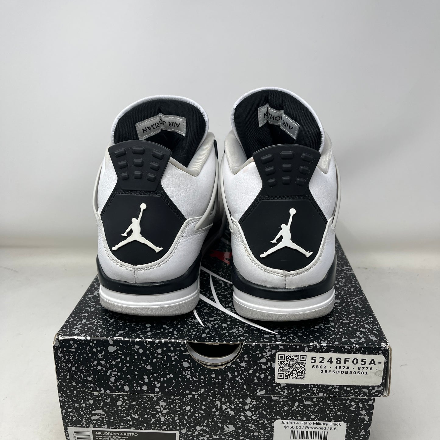 Jordan 4 Retro Military Black Used