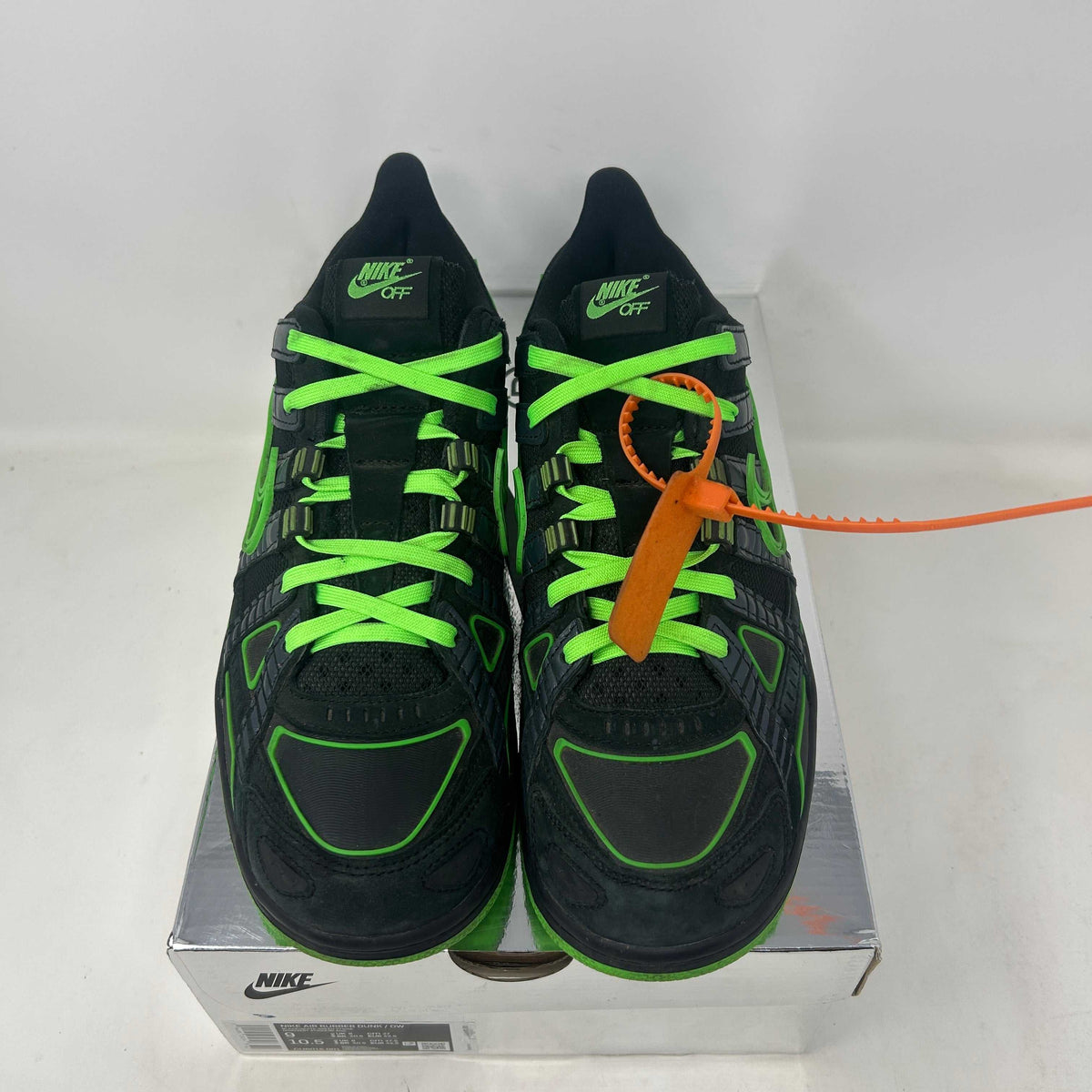Nike Air Rubber Dunk Off-White Green Strike Used