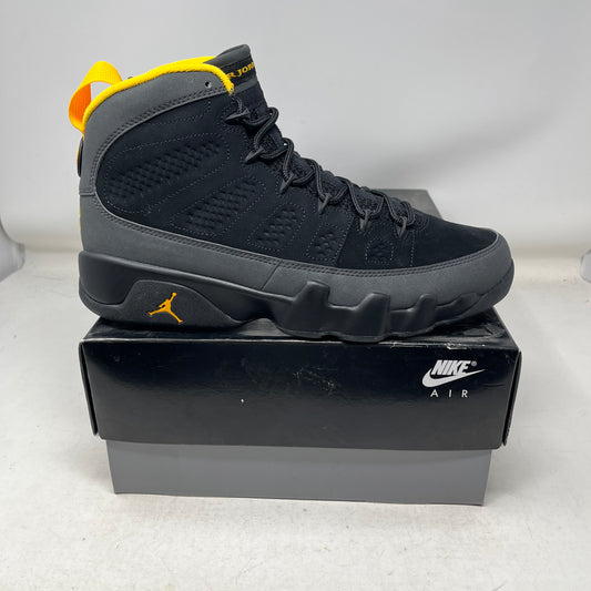 Jordan 9 Retro Dark Charcoal University Gold