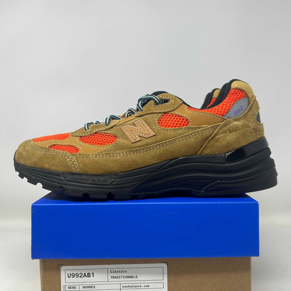 New Balance 992 MiUSA Action Bronson Tiger Eye Used