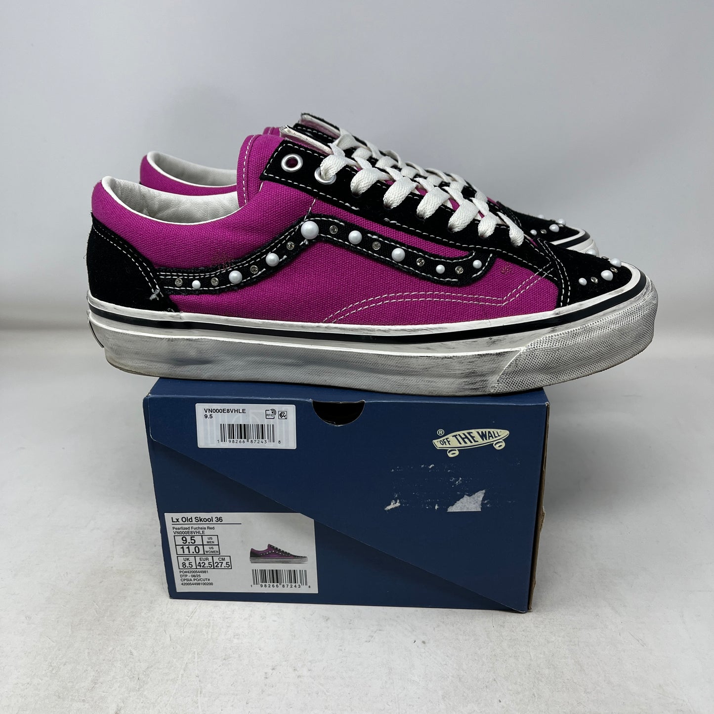 Vans OTW Old Skool 36 Pearlized Pack Pink Black Used