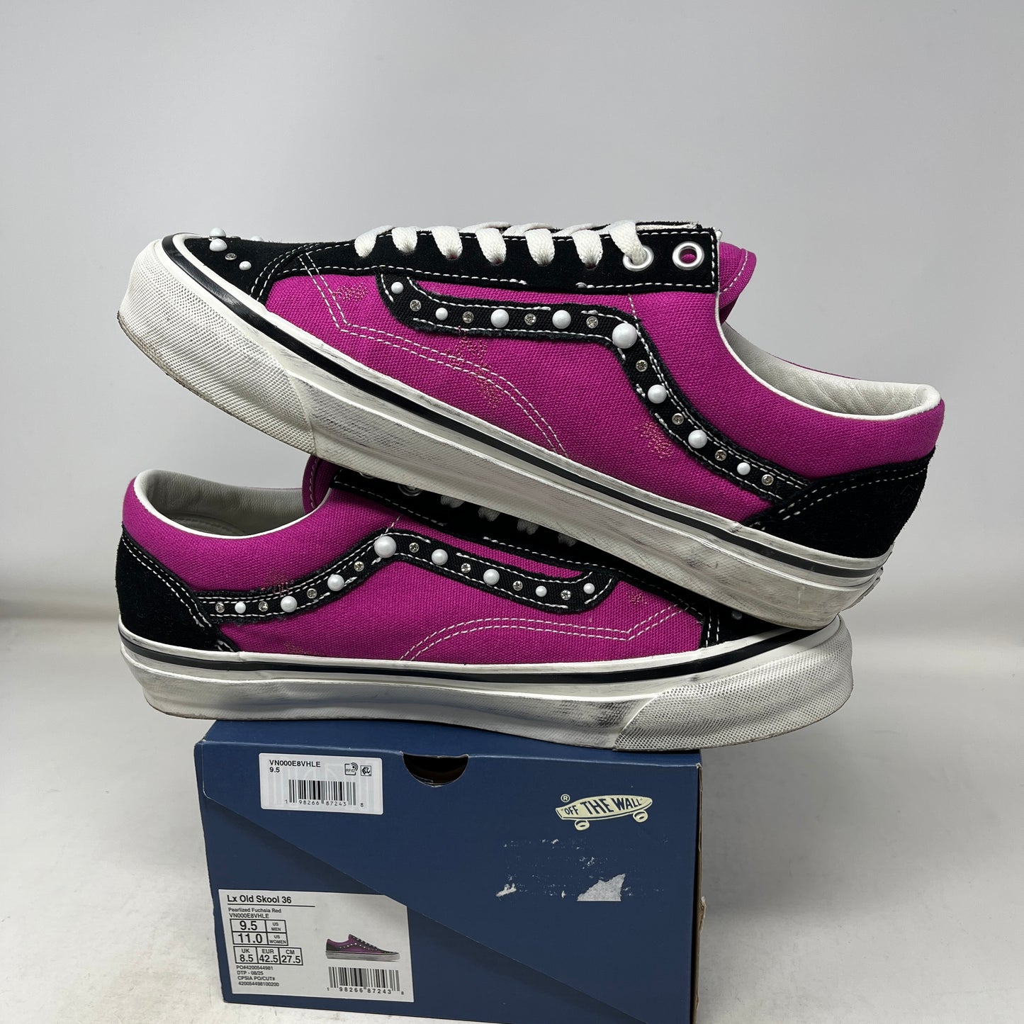 Vans OTW Old Skool 36 Pearlized Pack Pink Black Used