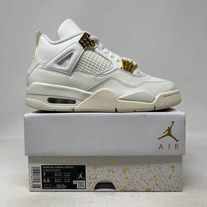 Jordan 4 Retro Metallic Gold (Women's) Used