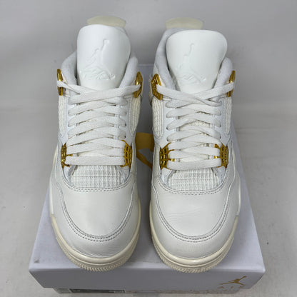 Jordan 4 Retro Metallic Gold (Women's) Used