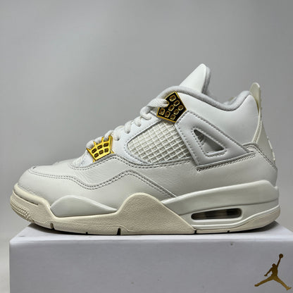 Jordan 4 Retro Metallic Gold (Women's) Used