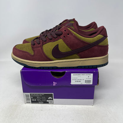 Nike SB Dunk Low Dark Team Red Olive Flak Used