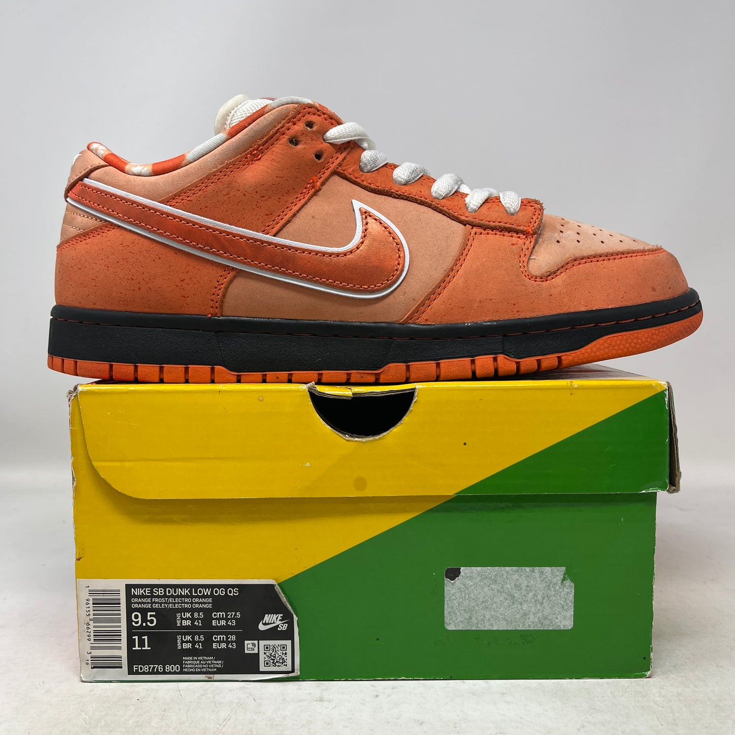 Nike SB Dunk Low Concepts Orange Lobster Used