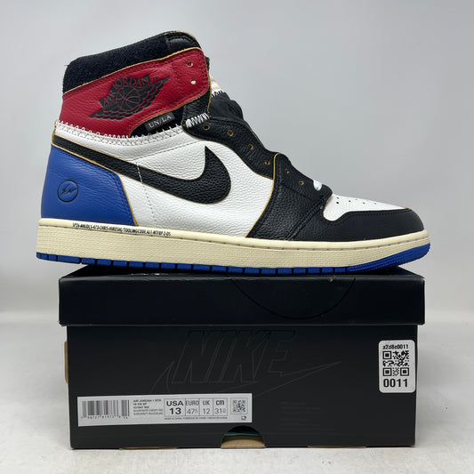 Jordan 1 Retro High OG SP Fragment x Union LA Varsity Red Sport Royal Used