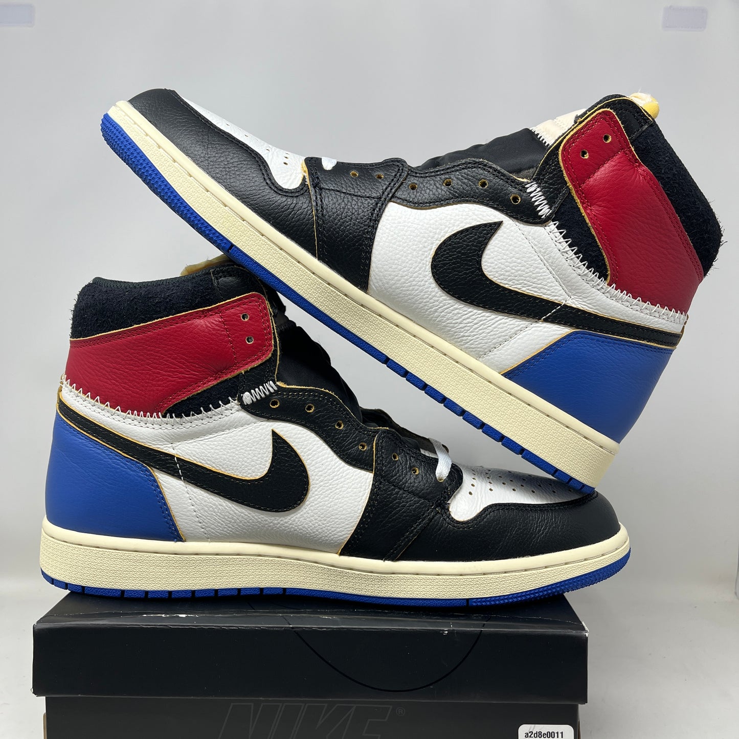 Jordan 1 Retro High OG SP Fragment x Union LA Varsity Red Sport Royal Used