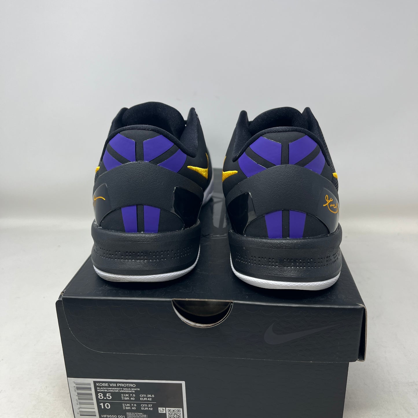 Nike Kobe 8 Protro Lakers Away Used