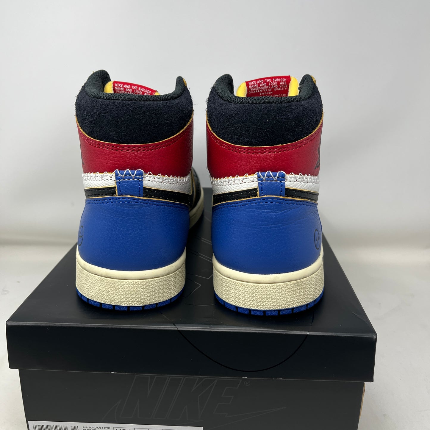 Jordan 1 Retro High OG SP Fragment x Union LA Varsity Red Sport Royal Used