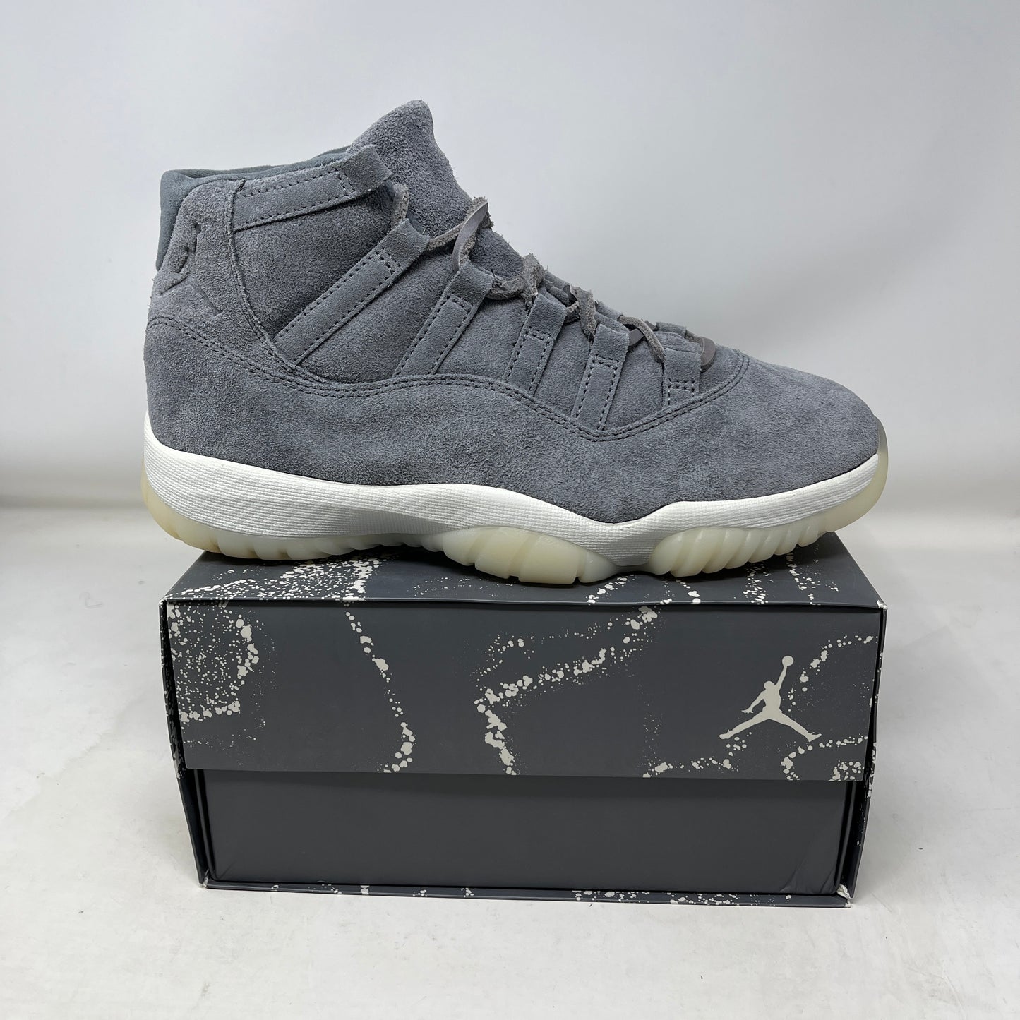 Jordan 11 Retro Pinnacle Grey Suede