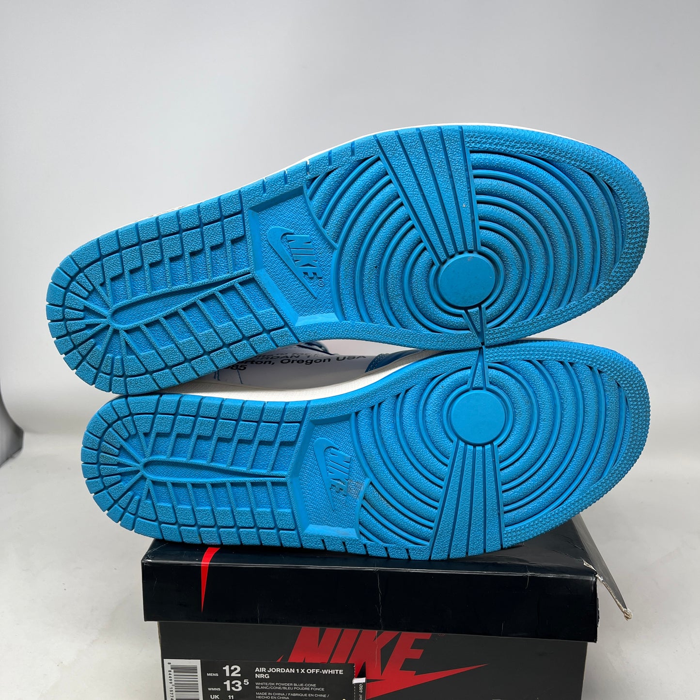 Jordan 1 Retro High Off-White University Blue Used