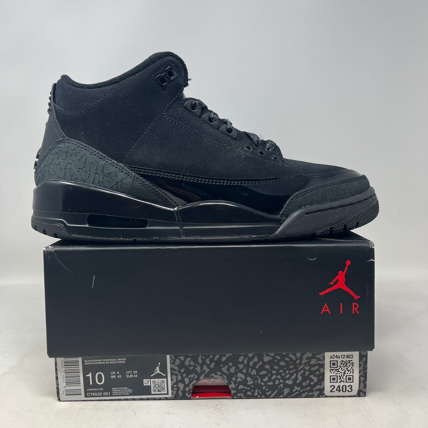 Jordan 3 Retro Black Cat (2025) Used