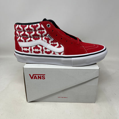 Vans Skate Grosso Mid Supreme Monogram S Logo Red