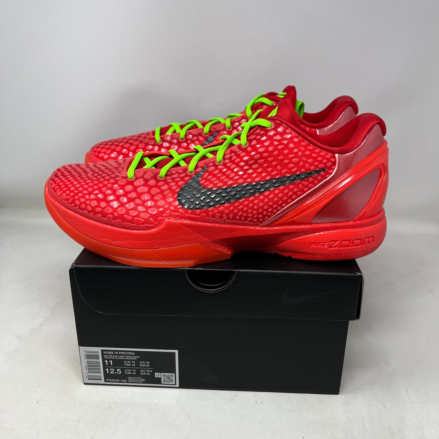 Nike Kobe 6 Protro Reverse Grinch Used