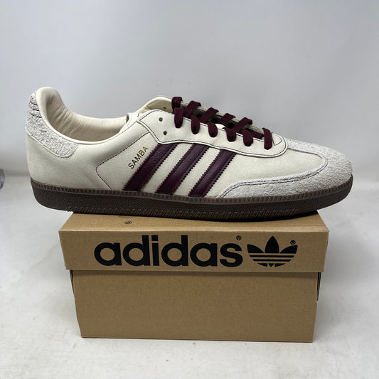 adidas Samba OG Wonder White Maroon (Women's)