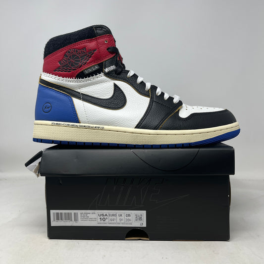 Jordan 1 Retro High OG SP Fragment x Union LA Varsity Red Sport Royal Used