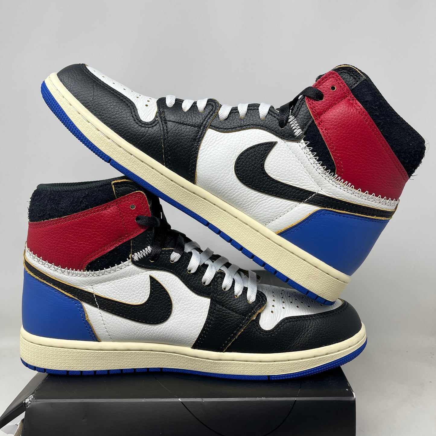 Jordan 1 Retro High OG SP Fragment x Union LA Varsity Red Sport Royal Used