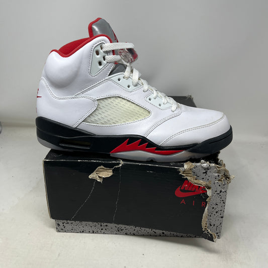 Jordan 5 Retro Fire Red Silver Tongue (2020)