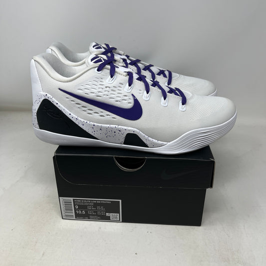 Nike Kobe 9 Elite Low EM Protro White Court Purple Used