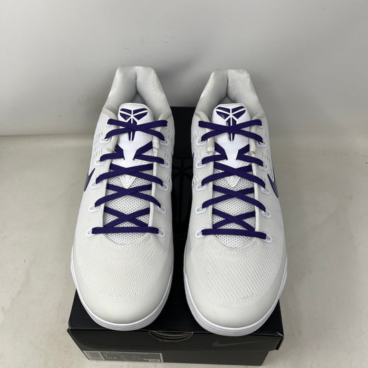 Nike Kobe 9 Elite Low EM Protro White Court Purple Used