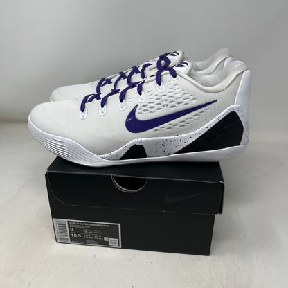 Nike Kobe 9 Elite Low EM Protro White Court Purple Used