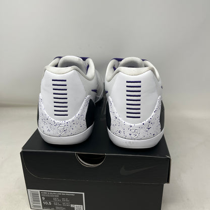 Nike Kobe 9 Elite Low EM Protro White Court Purple Used