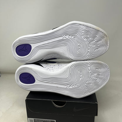 Nike Kobe 9 Elite Low EM Protro White Court Purple Used